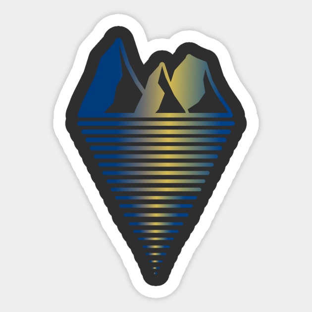 Mountain Inlet Sticker by SmartCraftCo